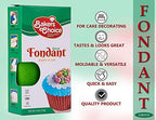 Baker's Choice Green Fondant Icing-4 oz.-Ready to Use Cake Decorating Frosting-Easy To Roll,Moldable,Kosher,Dairy Free,and Nut Free-Green Fondant For Cakes Cupcakes and Cookies-By Baker’s Choice
