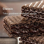 Loacker Classic Double Choc Wafers - Premium Crispy Cocoa Wafer Cookies with Chocolate Cream Filling - Multipack of 12 Snack Packs - NON-GMO - Sustainably Sourced Cocoa - 45g/1.59oz, Pack of 12