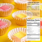 Hazer Baba Turkish Delight Candy, Rose & Lemon Flavored, 4.4 Oz (Pack of 1), Gourmet Snack Box, Traditional, Vegan Snack, Turkish Lokum, Unique Sweets, Loukumi, Delicias Turcas, Halal, Kosher