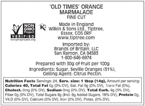 Tiptree Old Times Orange Marmalade 340g