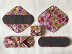 MUMBABY 7pcs Set 1pc Mini Wet Bag +6pcs 8 Inch Pantyliner Charcoal Bamboo Mama Cloth Menstrual Pads/Reusable Sanitary Pads (Colorful Star)