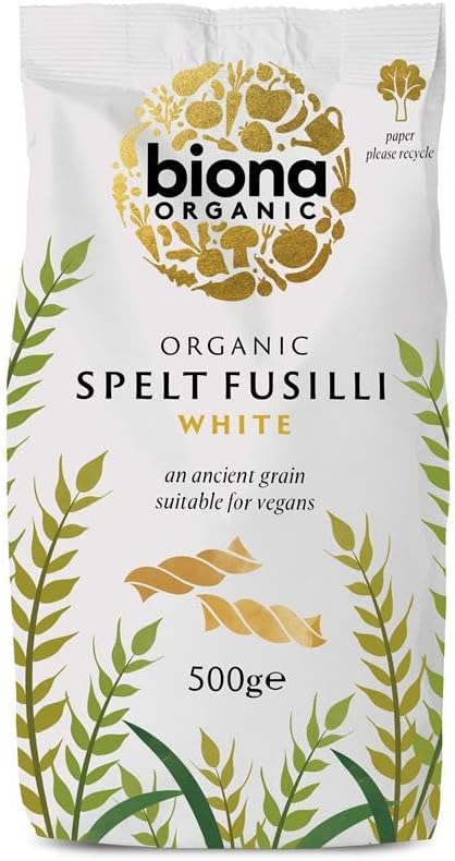 Biona Organic Spelt Fusilli White 500g - Pack of 2