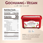 Sempio Gochujang Vegan Korean Red Chili Pepper Paste - Mild Heat: Sweet Spicy Savory Paste, Traditional Fermented Condiment for Cooking, Marinades, Dips, Halal Certified (2.2lbs/1kg)