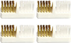 minkissy Cleaning Brushes for Drill 4pcs Drill Brush Copper Wire Bristles Nail Cleaner Tool for Nail Salon Home Use
