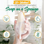 Spongeables Exfoliating Body Wash in a 20+ Wash Sponge, Vitamin C, 1 Count