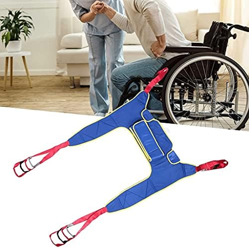 Toileting Sling for Hoist, Medical Lift Equipment Bariatric Handicap Lift Commode Sling Medical Transfer Belt with Four Point Support Full Body Sling