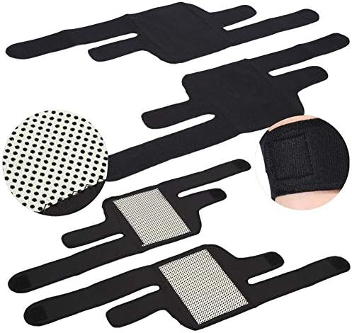 Knee Pads 1 Pair Knee Sleeve Adjustable Tourmaline Self-heating Magnetic Knee Protective Belt Knee Brace Strap Arthritis Brace Support Patella Stabilizer Support for Outdoor
