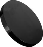 VOSAREA Obsidian Scrying Mirror Natural Black Obsidian Stone Circle Disc Round Plate Feng Shui Mirror with Stand for Divination Meditation Healing Feng Shui (12CM)
