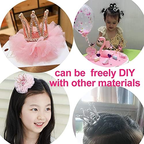 Mini Infant Crown Baby Princess Tiara Cake Topper Crystal Rhinestone Small Silver Cupcake Crown for Newborn Photo Prop Royal Prince Themed Birthday Wedding Christmas Party Decorations