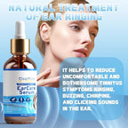 Tinnitus Relief for Ringing Ears, Ear Ringing Relief Drops to Reduce Ear Noise & Improve Hearing, Natural Herbal Blend and Tinnitus Drops Support Healthy Hearing Light Blue 30ML