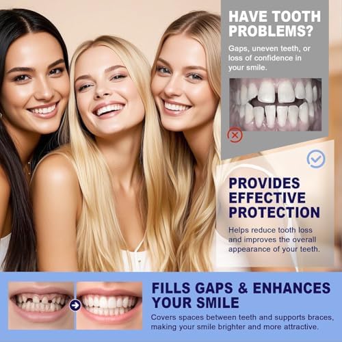 Temporary Snap-On Veneers for Adults – Instant Smile Makeover with Reusable Cosmetic Teeth Covers – Comfort-Fit, Non-Medical Smile Enhancer for Men and Women