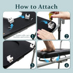PU Commode Seat Cushion Universal Fit Toilet Chair, Sponge Padded Soft Pad for Bedside Commode Seat,with Two White Snaps and Screws. Commode Chair, Cover Shower Wheelchair