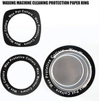 Wax Warmer Collars for Wax Pot, Universal Waxing Protection Rings Wax Pot Liner for Wax Heater Pot Warmer Waxing Machine Esthetician Professional Supplies (50PCS Round + 50PCS Quadrate)