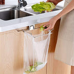 Large Stainless Steel Trash Bag Holder for Kitchen Cabinets Doors and Cupboards, Under Sink Bag Holder, Garbage Bag Holder, Waste Can, Kitchen Trash Cans