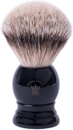 ROYAL SHAVE PB9 Silvertip Badger Shaving Brush – Classic Wet Shaving Brush (Black)