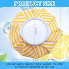 TrelaCo 8 Pcs Ice Pack for Injuries Reusable with Screw Refillable Reusable Hot and Cold Bag for Sport Injuries Head Shoulder Back Neck Knee Pain Relief, 8 Colors, 6 Inch