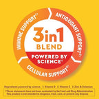 Nature Made Wellblends ImmuneMAX Gummies, Vitamin C, Zinc, and Vitamin D3, Immune Support Supplement, 42 Tangerine Flavor Gummies