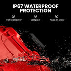 NANUK 903 Waterproof First Aid Box Empty – Durable, Medical First Aid Organizer Case, IP67-Rated, Dustproof, Impact-Resistant, and Floats (7.4" x 4.9" x 3.1") – Red