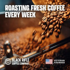 Black Rifle Coffee Company 30ct Just Black Espresso Capsules – Medium Roast, Nutty, Milk Chocolate & Vanilla, OriginalLine Compatible