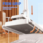 Snap Grip Mini Mop Stick with 39 inches Handle — Zero-Touch Gap Cleaner & Locking Head, Includes 1 Mini Mop & 5 Reusable Cloths for Multi-Surface Cleaning