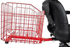 Foldable Folding Scooter Rear Basket for Golden & Pride Mobility Scooters & Powerchairs (Only Works with Scooters & Power Chairs Equipped with 1" x 1" Hitch Receiver) (Red)