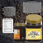 Rani Black Pepper Whole (Peppercorns), Premium MG-1 Grade 16oz (1lb) 454g Bulk PET Jar ~ All Natural | Gluten Friendly | Non-GMO | Kosher | Product of Vietnam | Perfect size for Grinders!
