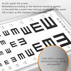 ERICAT 5m Led Eye Chart Light Box, Standard Logarithmic Eye Chart Eye Vision Chart with Astigmatism and Red Green Sight Mark, Even Lighting Without Fading and No Glare Effect, for Hospital