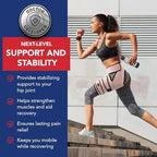 Dr. Arthritis Doctor Developed Hip Support Brace - Hip Support For Men & Women With Doctor Handbook (S/M, Pink)