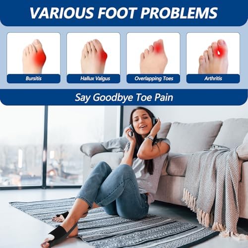 2 Pack Bunion Corrector,Big Toe Straightener for Women & Men, Adjustable, Breathable Splint for Hallux Valgus Pain Reduce，Day and Night Use,Fits Left/Right Feet