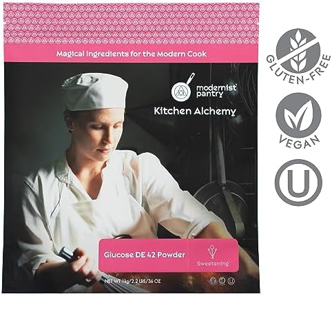 Pure Glucose DE 42 Powder [syrup solids] Vegan Gluten-Free OU Kosher Certified - 1kg/2.2lbs/36oz
