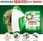 Ariel Power Gel Liquid Detergent for Front Load – 2Kg | Removes 100 Dried Stains in 1 Wash | Faster Dissolving | Long-Lasting Fragrance | Color Protection | At the price of Powders