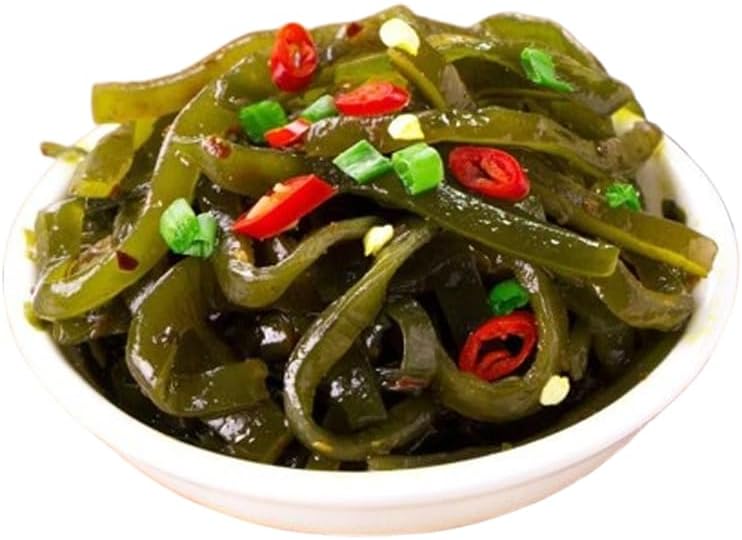 Spicy kelp Fresh and fragrant 14.1oz/400g（50g*8packs）Cold mixed kelp Side dishes Snacks and salad Spicy shredded kelp