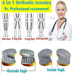 Goofort Women Men Posture Correcting Orthotic Insoles 4 in 1 Gel Insoles Flat feet Arch Support Orthopedic overpronation Supination Plantar Fasciitis Metatarsalgia X/O Valgus Varus Shoe Inserts