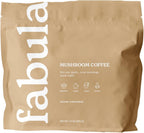 Fabula Instant Mushroom Coffee with Cordyceps, Reishi King Trumpet, Shiitake, Lion’s Mane, Turkey Tail, Organic Arabica Blend - Low Acid, Mold Free - 13 oz
