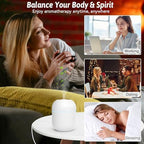 220ml Mini Essential Oil Diffuser for Desk, Small Humidifiers for Bedroom Aromatherapy Diffusers for Home Fragrance Aroma Diffuser with Night Light & Auto-Off