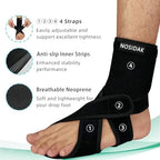 AFO Foot Drop Brace for Walking with Shoes, Plantar Fasciitis Night Splint, Ankle Brace, Drop Foot Brace for Sleeping, Ankle Foot Orthosis for Stroke Recovery, MS, TBI, ALS, Fracture - Left
