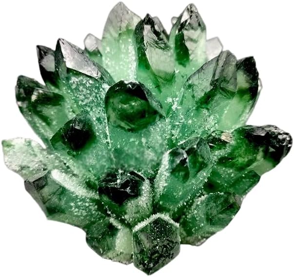 Natural crystal clusters, green ghost raw stone crystals, exquisite home and office decorations