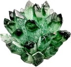 Natural crystal clusters, green ghost raw stone crystals, exquisite home and office decorations