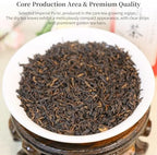 Yuexi Puerh Tea Loose Leaf Grade AAA Chinese Yunnan Puer Aged Fermented Pu-erh Ripe Puerh Chinese Tea Yunnan Ancient Tree 普洱茶 熟茶 宫廷普洱茶 云南勐海 7.05oz/200g