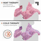 Sharper Image Heated Neck & Shoulder Wrap - Microwavable Warm & Cooling Plush Pad, Scented Aromatherapy (100% Natural Lavender & Herb Spa Blend), Pain Tension Headache Relief Therapy, Gift for Women