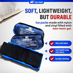 Ice Packs for Injuries Reusable (3-Piece Set) – Hot and Cold Ice Pack Therapy Gel Wrap Support – Supports Recovery, Joint and Muscle Pain – Knees, Back & More (3 Piece Set - Classic)