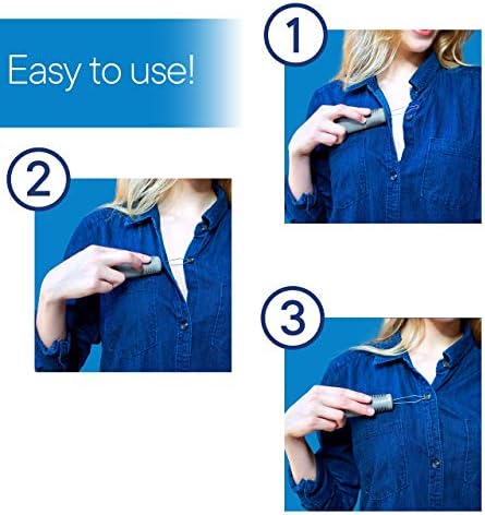 RMS Button Hook with Zipper Pull - Button Assist Device with Comfort & Wide Grip, Shirt & Coat Buttoning Aid Ideal for Limited Dexterity Caused by Arthritis (Grey)