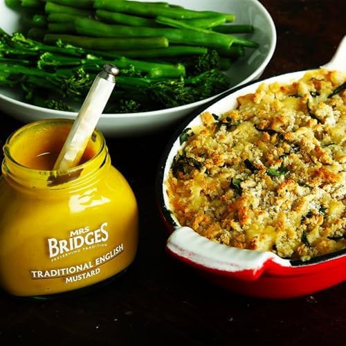 Mrs Bridges Traditional English Mustard, Made in Scotland, 7oz Jar (Pack of 2)