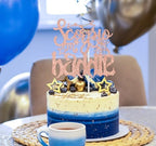 Scorpio Baddie Cake Topper, Big Scorpio Energy, 12 Constellation Zodiac Scorpio Theme Birthday Baby Shower Party Decorations Supplies Rose Gold Glitter