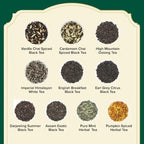 VAHDAM, Assorted Tea Sampler (20 Delicious Variety, 40 Individually Wrapped Pyramid Teabags) Long Leaf Premium Teas I Tea Gift Set I Gift Ideas for Lovers | Gifts for Him/Her