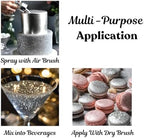 Dazzle Dust Edible Glitter Sprinkles for Cake Decorating, Drinks, Cookie, Icing, Dessert Decorations, Sparkly Luster, Food-Grade, Vegan, Gluten Free, Kosher, Bulk 10g, Silver