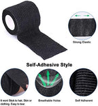 Self-Adhesive Cohesive Wrap Bandage Flexible Stretch Tape Athletic Strong Elastic First Aid Tape for Wrist, Ankle Sprains, Swelling 6 Packs, 2Inch X 5Yards