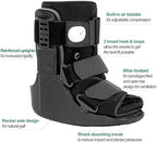 Air Walking Boot, Fracture Boot Short Walker Protection Fits Left or Right Foot Ankle Support for Injuries Fractures Sprains Black M