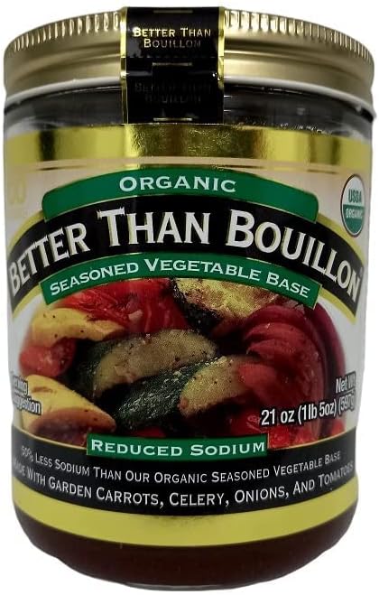 Better Than Bouillon Organic Seasoned Vegetable Base, 21 oz, 100 Servings, Original Version, (Pack of 1) COSTCO ONLY ITEM