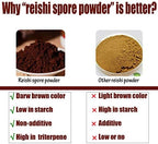 Red Reishi Mushroom Powder (Spore Powder) 7oz (200g) Wall-Broken Pure Ganoderma Lucidum Non-GMO, 100 Servings